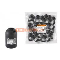 Патрон Е27 подвесной, термостойкий пластик, черный, TDM  SQ0335-0051 TDM Electric