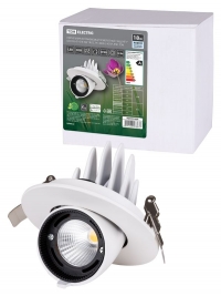 Светильник встраиваемый поворотный  Акцент-1  LED DSL-01-018-NW 18 Вт, 24°, 4000 К, 90 Ra, IP40, TDM SQ0369-0403.  TDM Electric