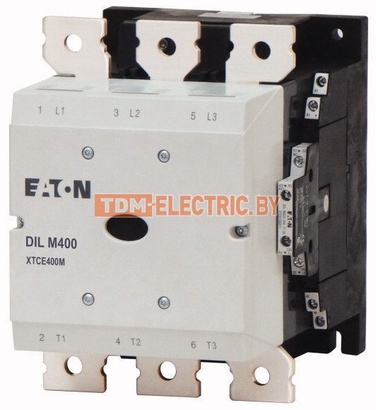 DILM400/22(RDC48) — контактор 400А, управляющее напряжение 24-480В (DC), категория применения AC-3, AC-4