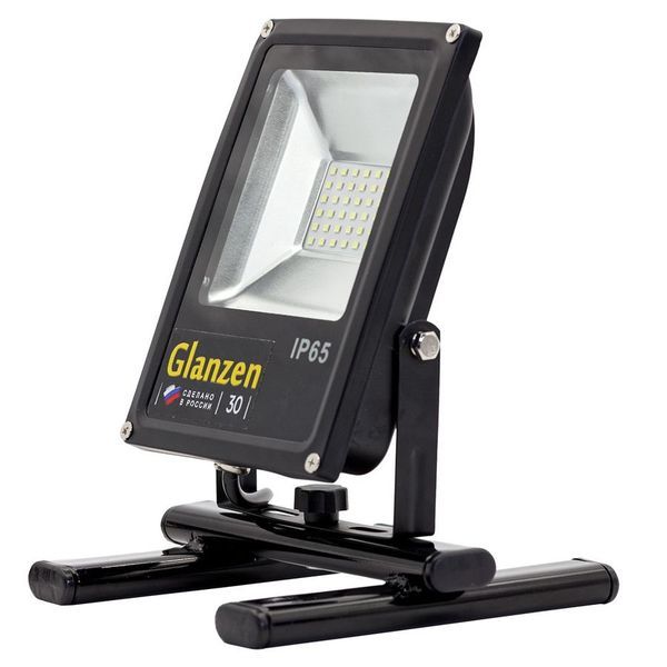Светодиодный прожектор переносной GLANZEN FAD-0015-30 (30 Вт, 6000К)