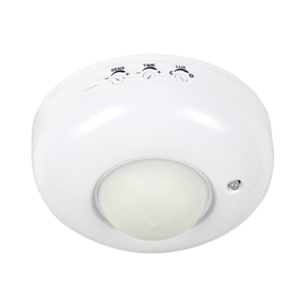 Датчик движения инфракрасный ДД 020B 800Вт 360 гр.6м IP33 белый IN HOME