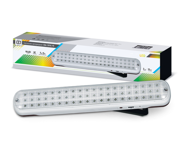 Светильник сд ав СБА 1093С 90LED Li-ion DC LLT