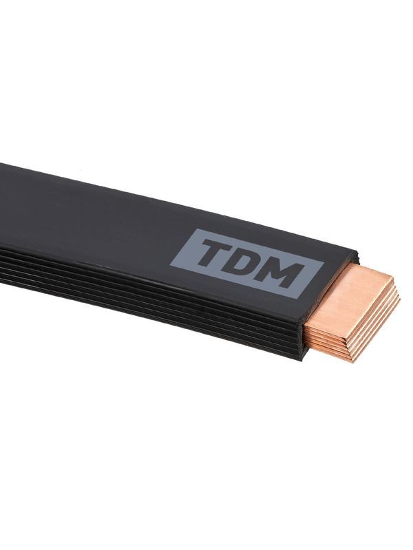 Шина медная гибкая изолированная ШМГ 6х(32х1), 2м, TDM SQ0841-0006.