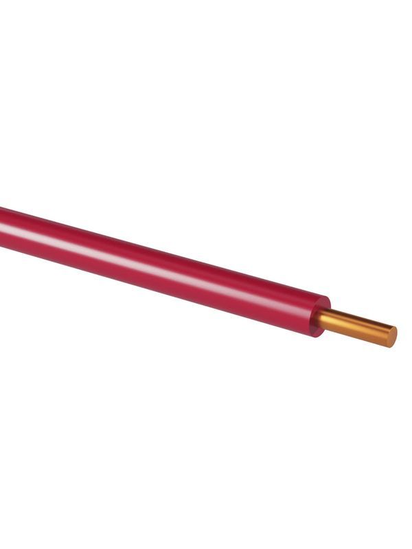 Провод ПуВнг(А)-LS 1х6,0 ГОСТ (100м), красный TDM