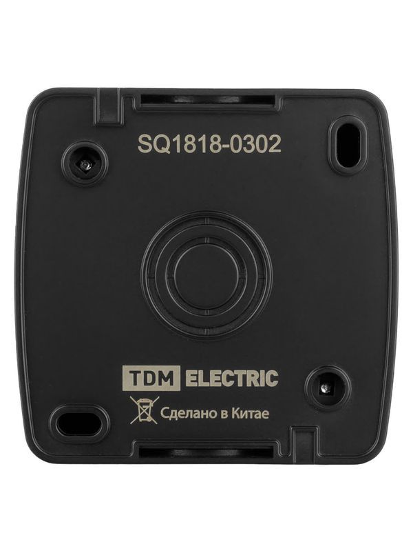 Выключатель 2-кл. открытой установки IP44 10А графит «Селигер» TDM