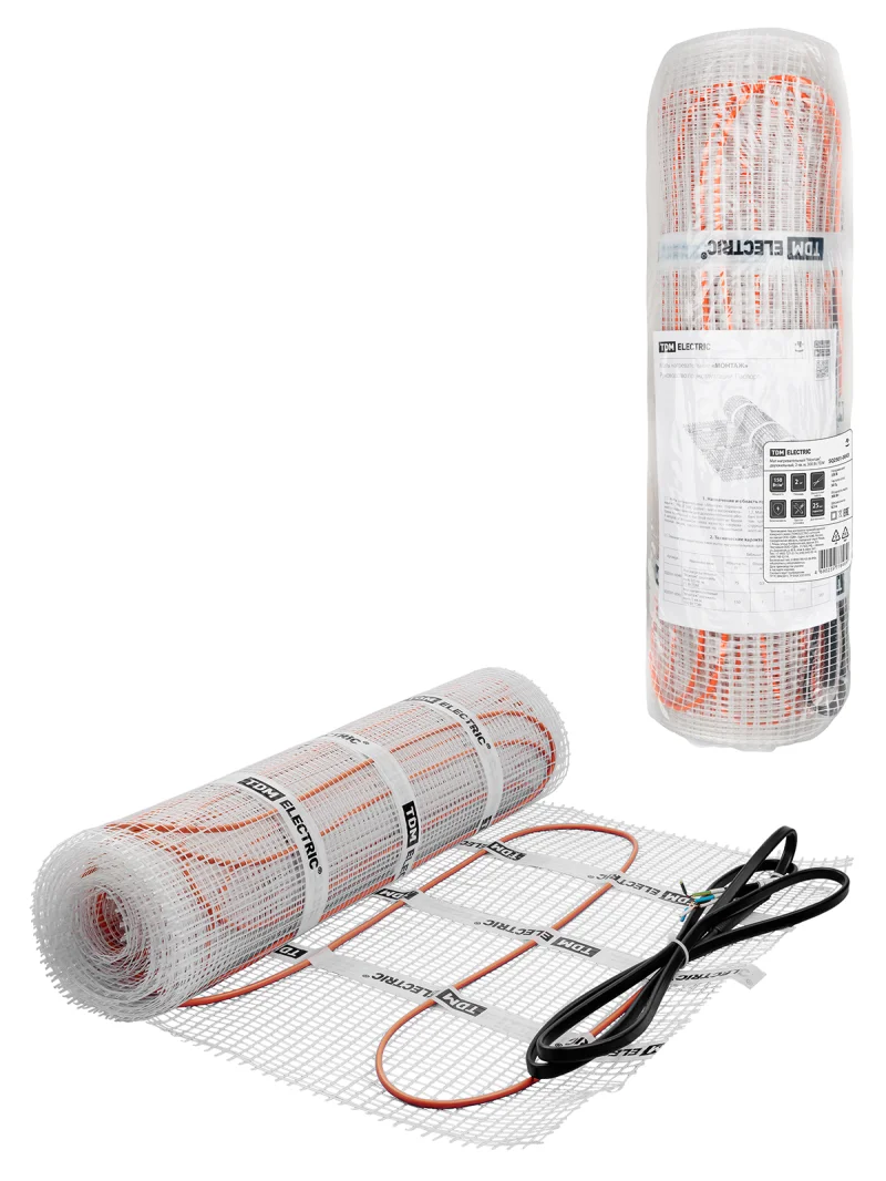 Мат нагревательный «Монтаж», двухжильный, 2 кв. м, 300 Вт, TDM