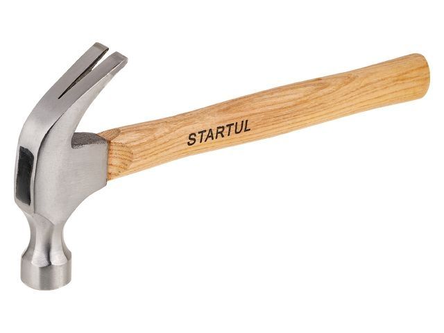 Молоток-гвоздодер с деревянной рукояткой Startul Master ST2002-ST2002