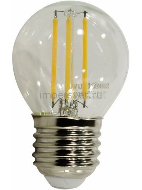 Светодиодная (LED) FIL Лампа Smartbuy-G45-07W/3000/E27 (SBL-G45F-7-30K-E27)-SBL-G45F-7-30K-E27