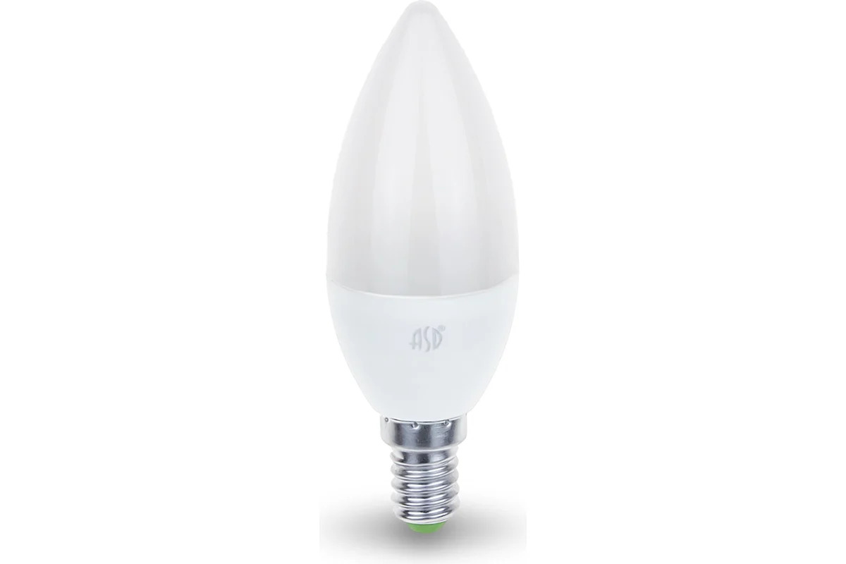 Лампа сд LED-СВЕЧА-std 5Вт 230В Е14 4000К 450Лм ASD