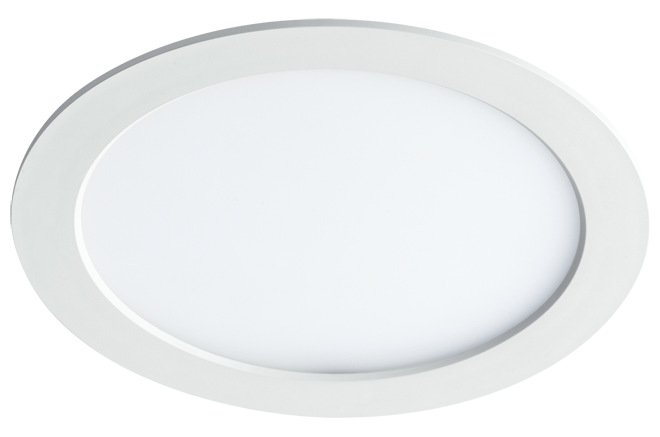 Светильник встраиваемый круг PPL-RPW белый 15W, 6500K d195*25mm IP20 Jazzway-056654