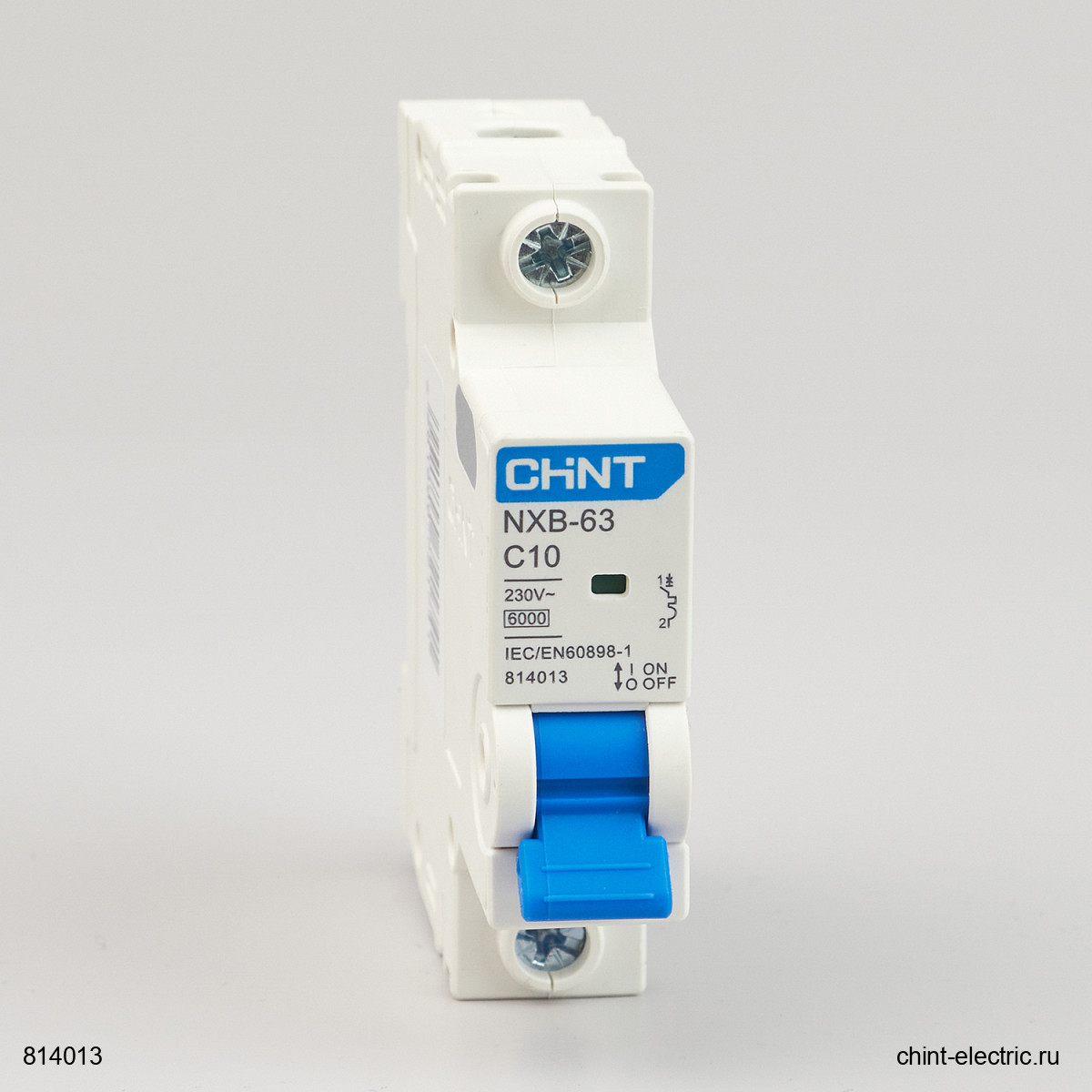 Авт, выкл, NXB-63 1P 10A 6кА х-ка C (CHINT)-814013CH