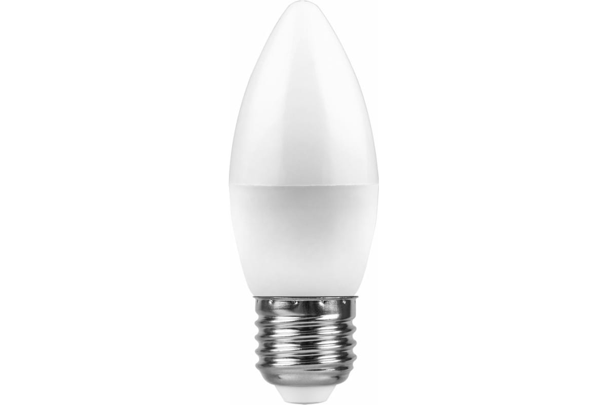 Лампа сд LED-СВЕЧА-VC 8Вт 230В Е27 4000К 600Лм IN HOME