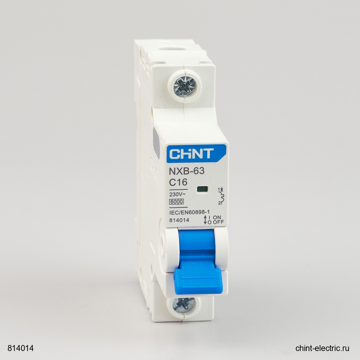 Авт, выкл, NXB-63 1P 16A 6кА х-ка C (R) (CHINT)-814014CH