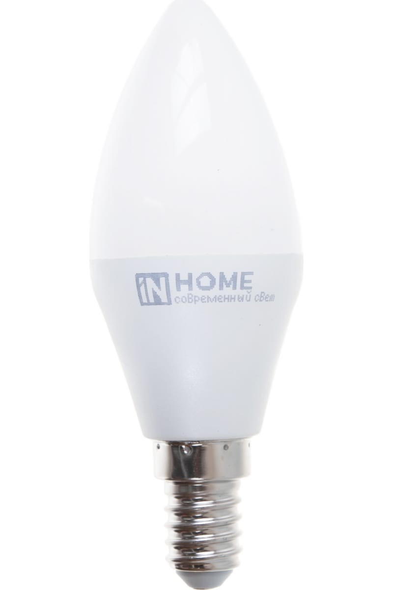 Лампа сд LED-СВЕЧА-VC 8Вт 230В Е14 4000К 600Лм IN HOME
