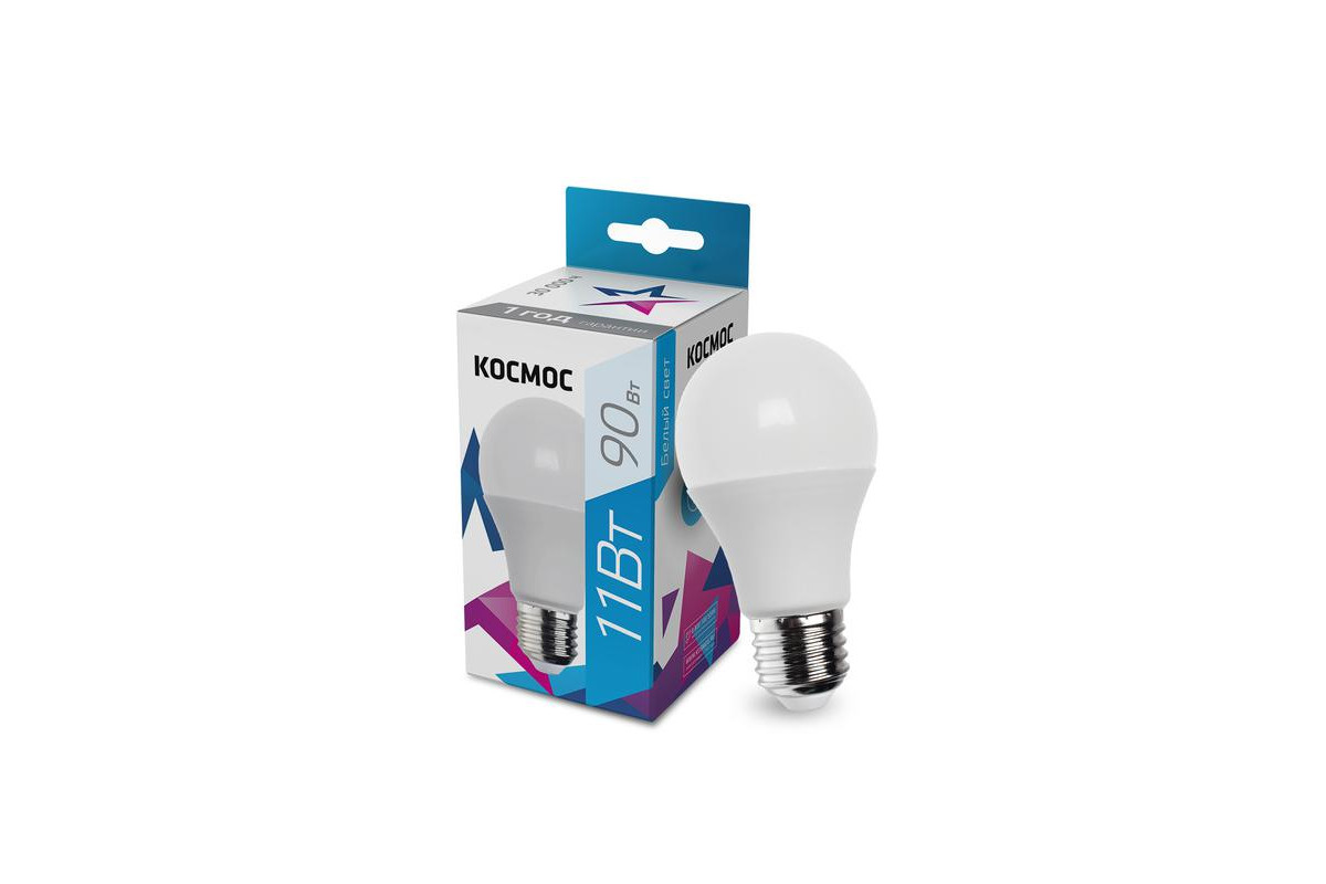Лампа светодиодная A60 11Вт 6500К E27 220В-LkecLED11wA60E2765