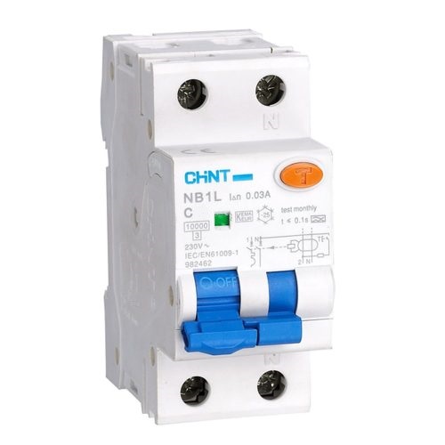 Диф. автомат NB1L 1P+N C10 30mA тип AC 10kA (36mm) (R) (CHINT)-203105