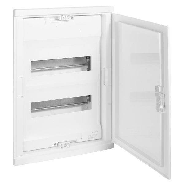 001412 Щиток встр. Nedbox 24М (2х12+1) белая пласт.дверь, с клеммами N+PE, IP41