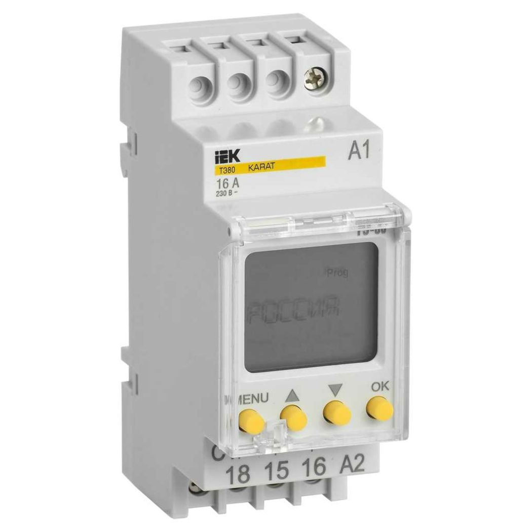 Таймер цифровой ТЭ80 16А 230В на DIN-рейку KARAT IEK