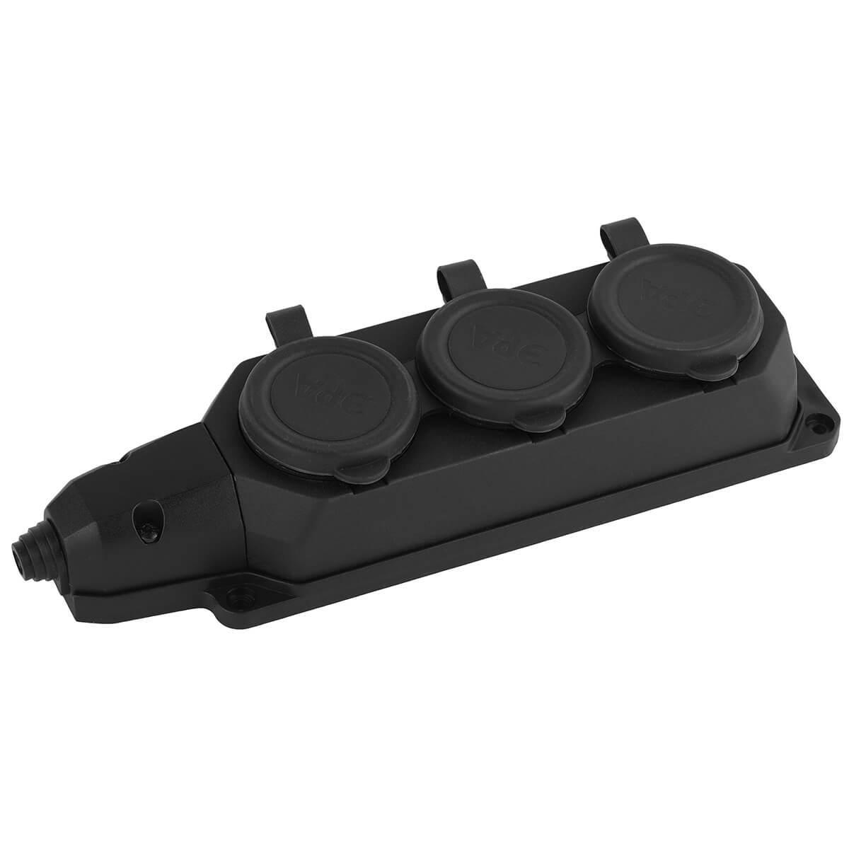 Колодка удлинителя 3-м 16А с заземл. каучук TOKOV ELECTRIC TKE-C05-KK3-Z