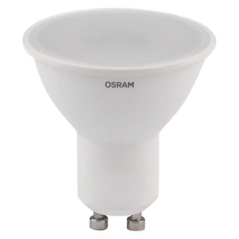 Светодиодная лампа LED VALUE PAR16 60 100° 7SW/830 230V GU10 560лм RU OSRAM матовая