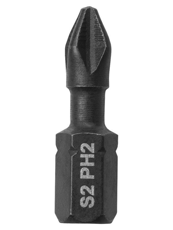 Набор бит PH2x25, односторонних, сталь S2, Е 1/4″, намагниченные, торсионные, 10 шт., «Алмаз» TDM