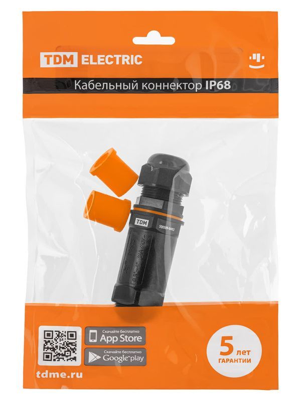 Кабельный коннектор I-образный (клеммник 5PIN) IP68 TDM