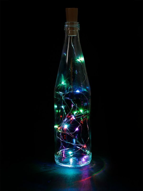 Гирлянда-пробка для бутылки «Роса20» 20LED, 2м, RGB, 3хAG13/LR44, TDM — изображение 4