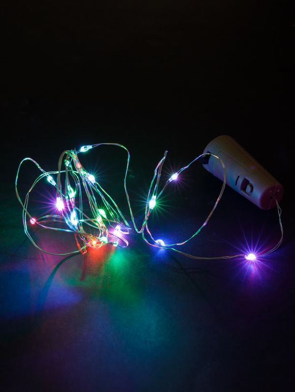 Гирлянда-пробка для бутылки «Роса20» 20LED, 2м, RGB, 3хAG13/LR44, TDM — изображение 5