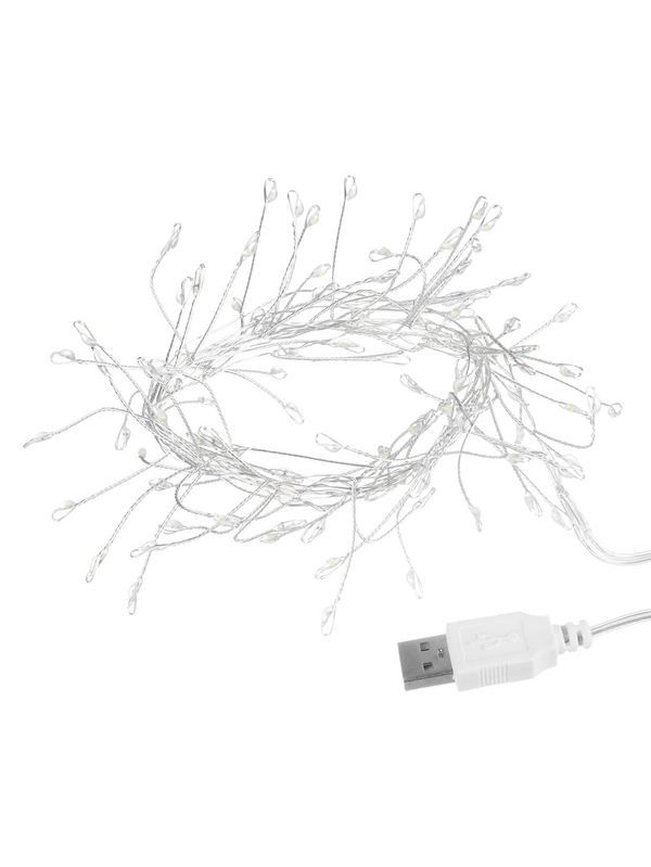 Гирлянда светодиодная «Самоцветы» 100LED, 2 м, синий, USB, IP20, TDM — изображение 3