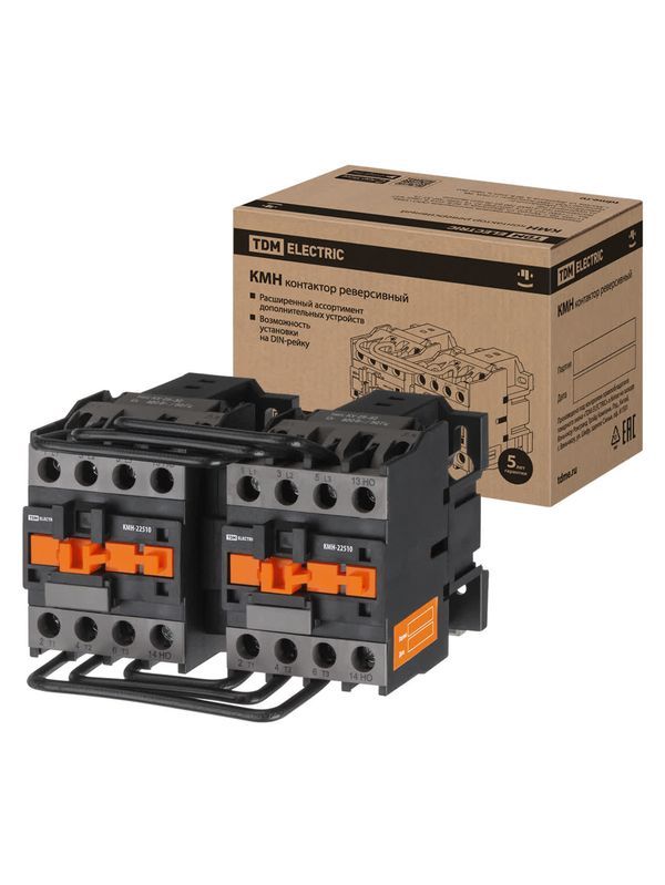 Контактор КМН-22530 реверс 25А 400В/АС3 2НО TDM