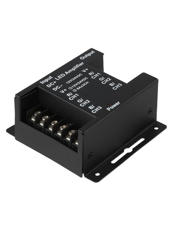 Усилитель для светодиодных лент и модулей RGB-12В-24А-288Вт-IP20, 3 канала, TDM — изображение 3