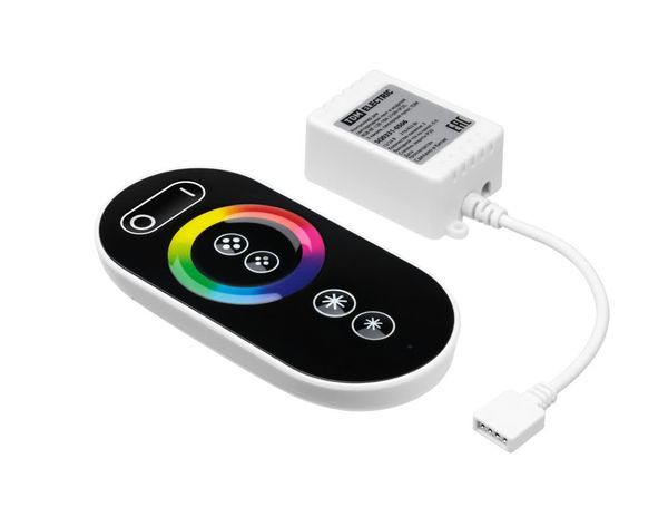 Контроллер для светодиодных лент и модулей RGB-RF-12В-18А-216Вт-IP20, 3 канала, сенсорный пульт, TDM — изображение 3