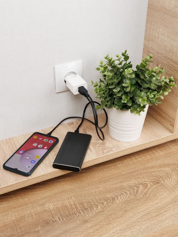 Сетевое зарядное устройство, СЗУ 7, Quick Charge 3.0, 3 А, 2 USB, белый, TDM