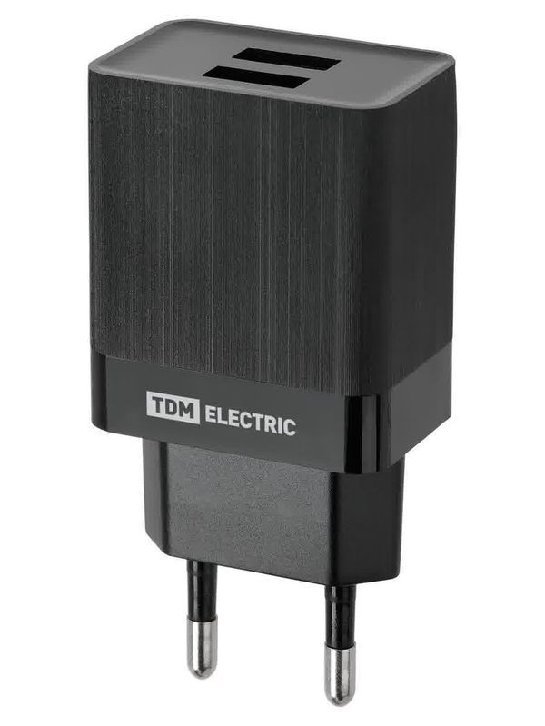 Сетевое зарядное устройство, СЗУ 8, Quick Charge 3.0, 3 А, 2 USB, черный, TDM — изображение 6