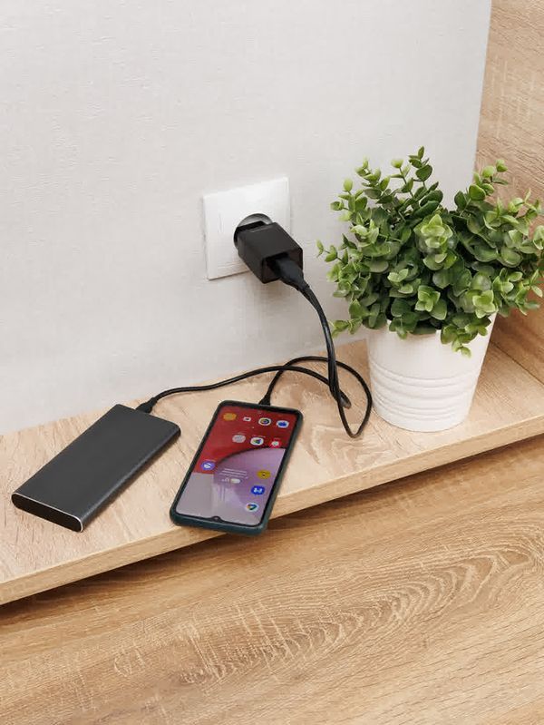 Сетевое зарядное устройство, СЗУ 8, Quick Charge 3.0, 3 А, 2 USB, черный, TDM — изображение 5