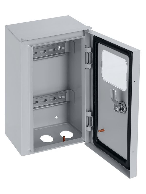 Корпус металлический ЩУ-МП (295х190х110) с окном IP54 Народный эконом