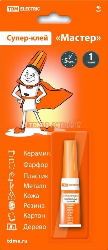 Супер-клей «Мастер» 1г/блистер TDM SQ0542-0003